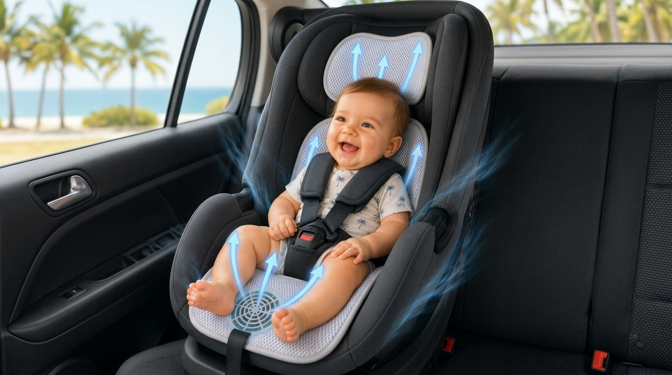 Coussin climatique chauffant et ventilé Babeecam 550 pour bébé